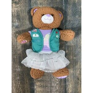 Build A Bear Girl Scouts Adventureful Plush with Junior Vest, Sequin Trefoil Tee